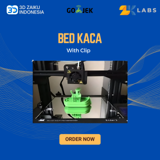 Bed Kaca Cermin Khusus 3D Printer Mirror Glass Bed Base with Clip